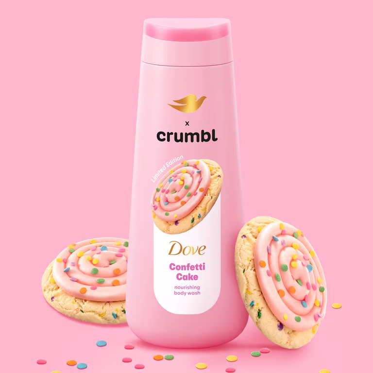 Dove x Crumbl Confetti Cake Body Wash