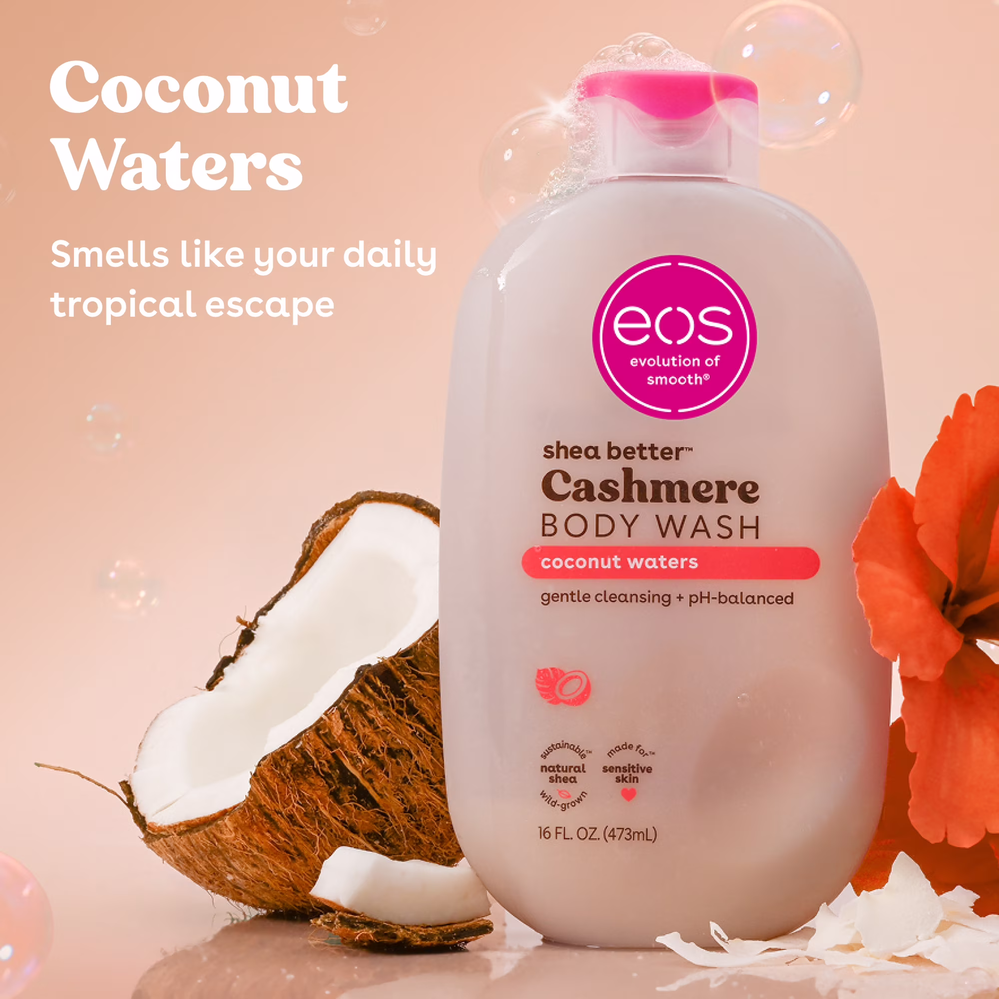 EOS Shea Better Cashmere Body Wash – Coconut Waters
